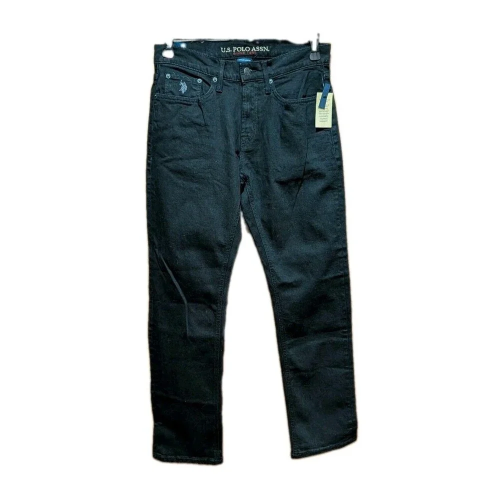 U.S. Polo Assn Jeans Men’s W31/L30  Med  Black Jeans Active /  Stretch NWT